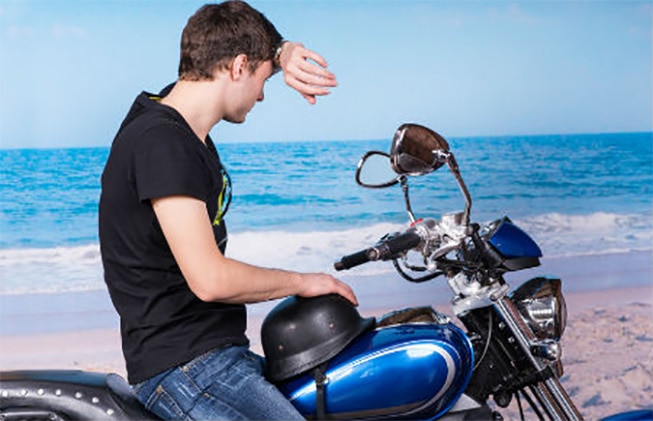 Viaje en moto en pareja