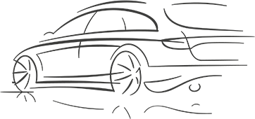 Gráfica del relieve de un coche